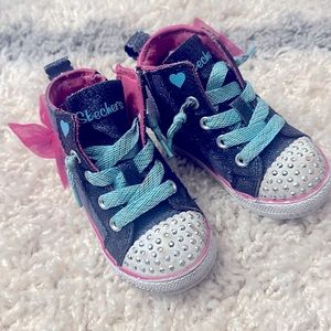 Sketcher toddler girls light up sneakers size 7t